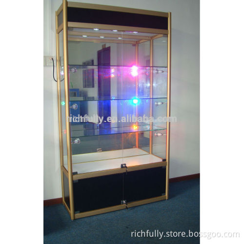 Beautiful Cosmetic Display Case, Cosmetic Product Display Stands, Modern Glass Shelves